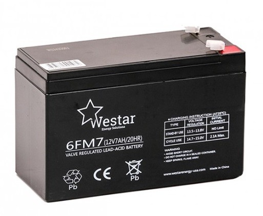 Μπαταρία μολύβδου 12V 7Ah